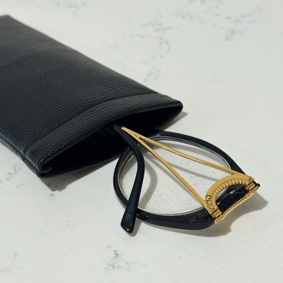 Christian Dior Vintage 80s/90s Black and Gold 2661 Sunglass Frames Marc Bohan - Picture 8 of 13